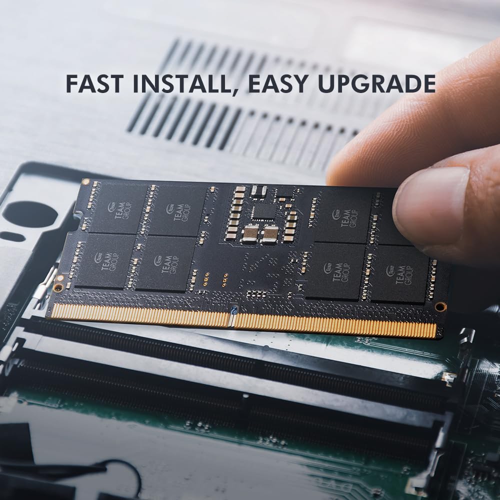 TEAMGROUP Elite SODIMM DDR5 RAM 32GB (2x16GB) 4800MHz (PC5-38400) CL40 Non-ECC Unbuffered 1.1V 262 Pin Laptop Memory Module Ram - TED532G4800C40DC-S01