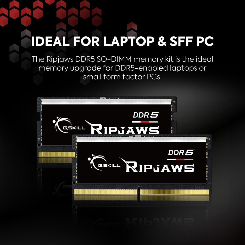 G.Skill Ripjaws DDR5 RAM 32GB 4800MHz laptop memory dual channel kit