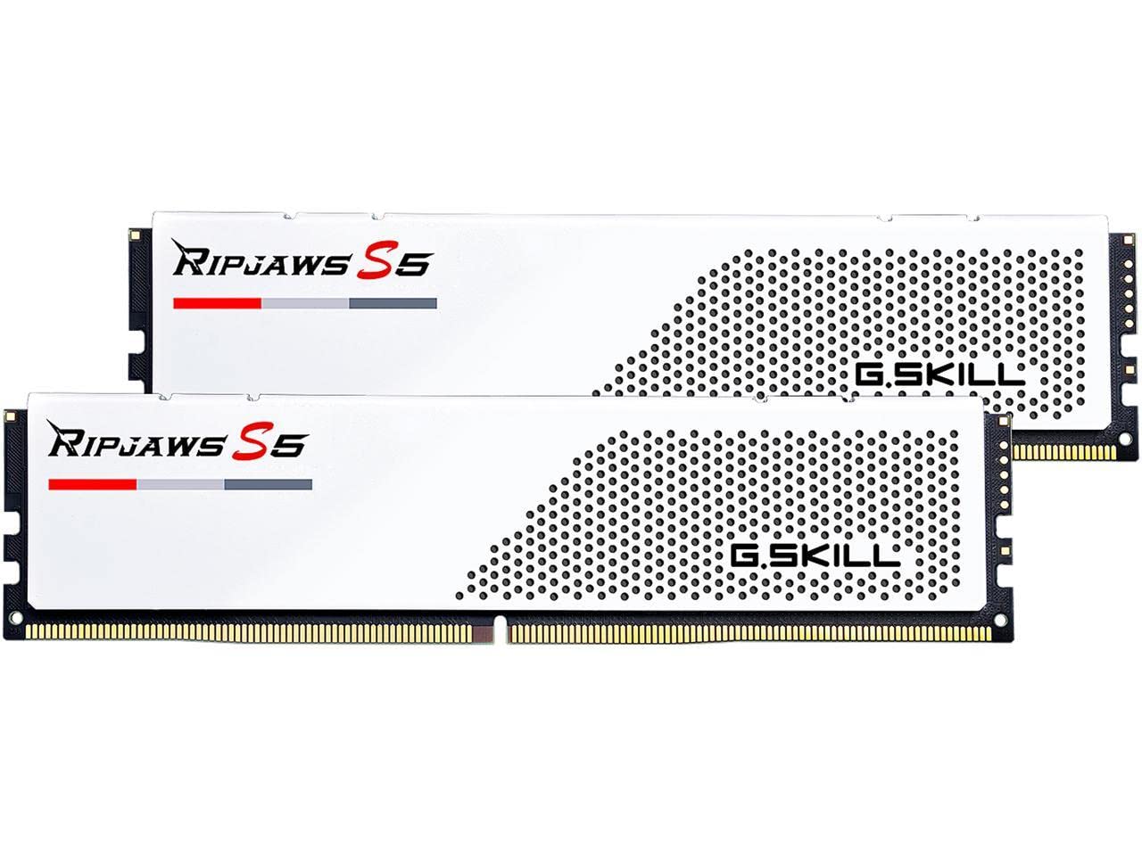 G.Skill Ripjaws S5 DDR5 RAM 32GB 6000MHz desktop memory dual channel kit white