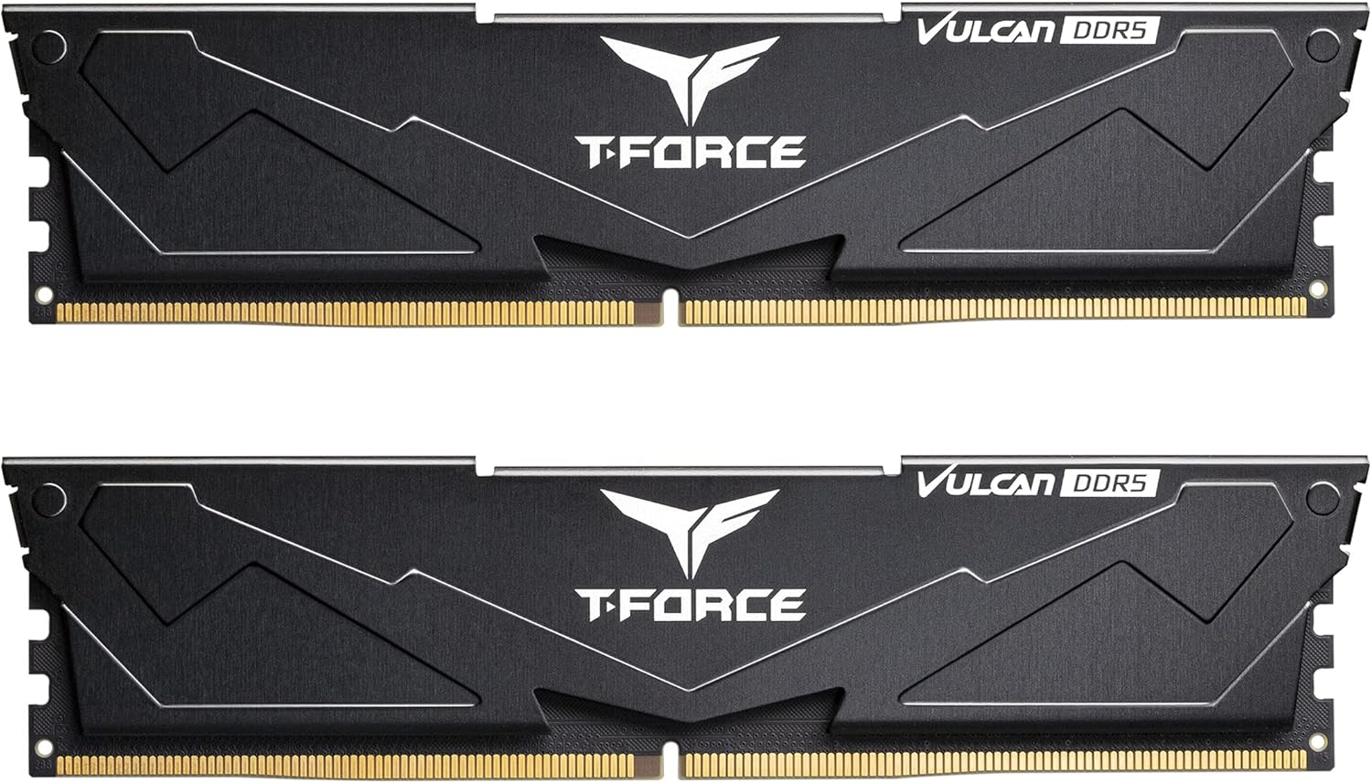 TeamGroup T-Force VULCAN DDR5 RAM 32GB 6000MHz gaming memory dual channel kit