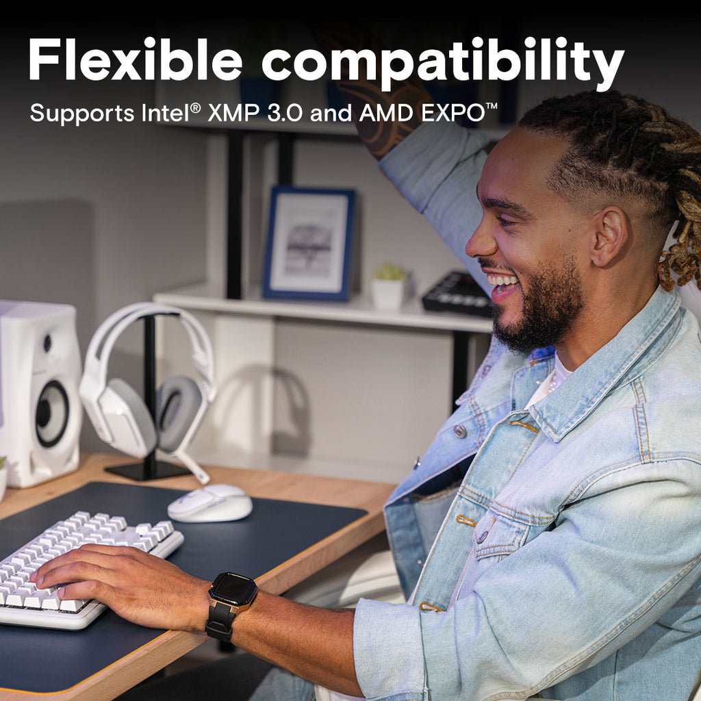 Crucial DDR5 RAM 16GB Kit (2x8GB) 5600MHz DESKTOP RAM CL46 - CT2K8G56C46U5